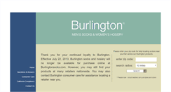 Desktop Screenshot of burlingtonsocks.com